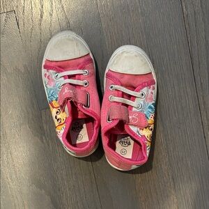 Vibrant Pink Kids Sneakers with Fun Print